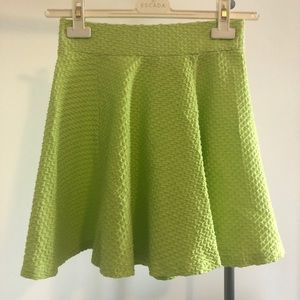 H&M Skater Skirt - Gorgeous Spring Green